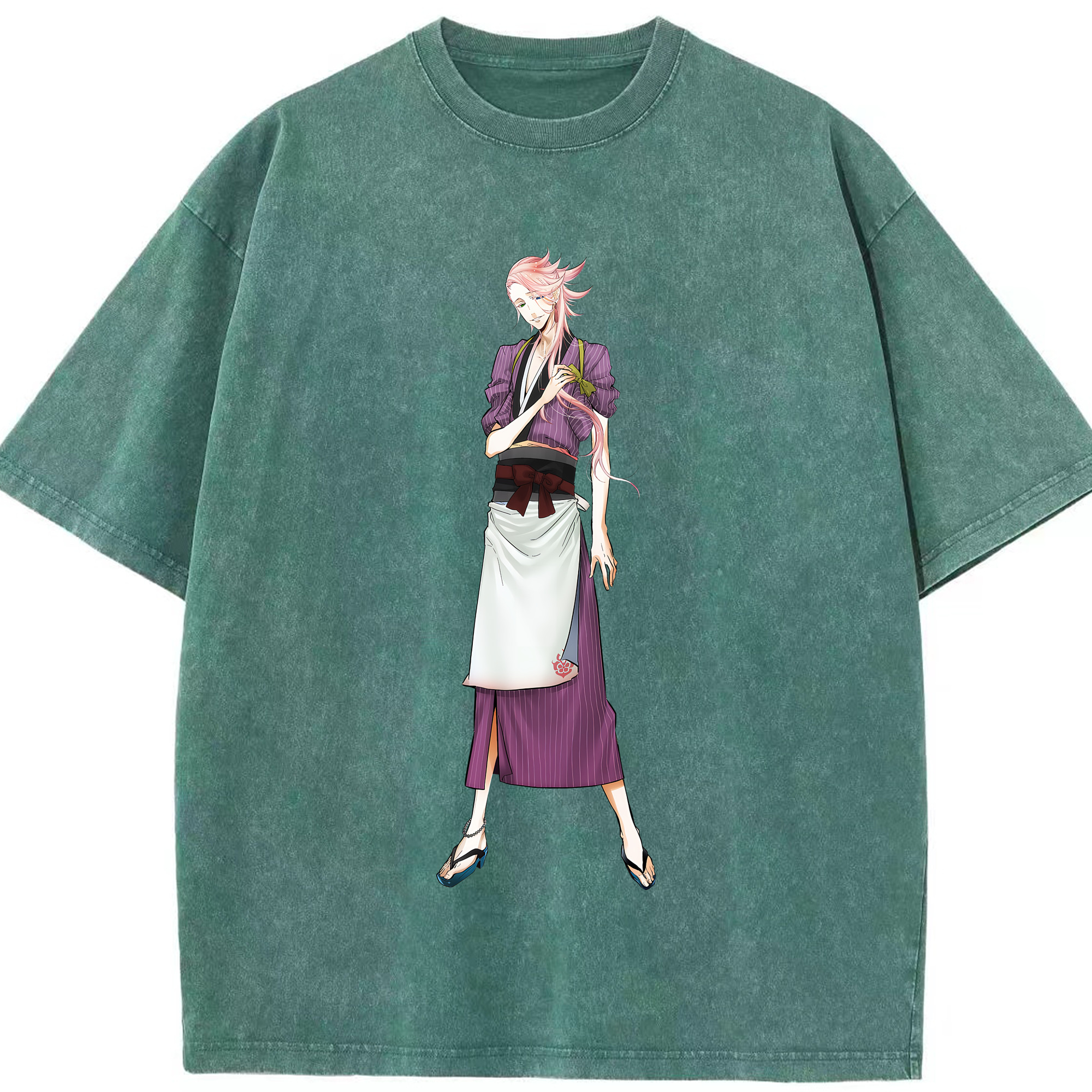 （画像用） 刀剣乱舞 Touken Ranbu 綿100% ヴィンテージ風 半袖Tシャツ（フロントプリント）